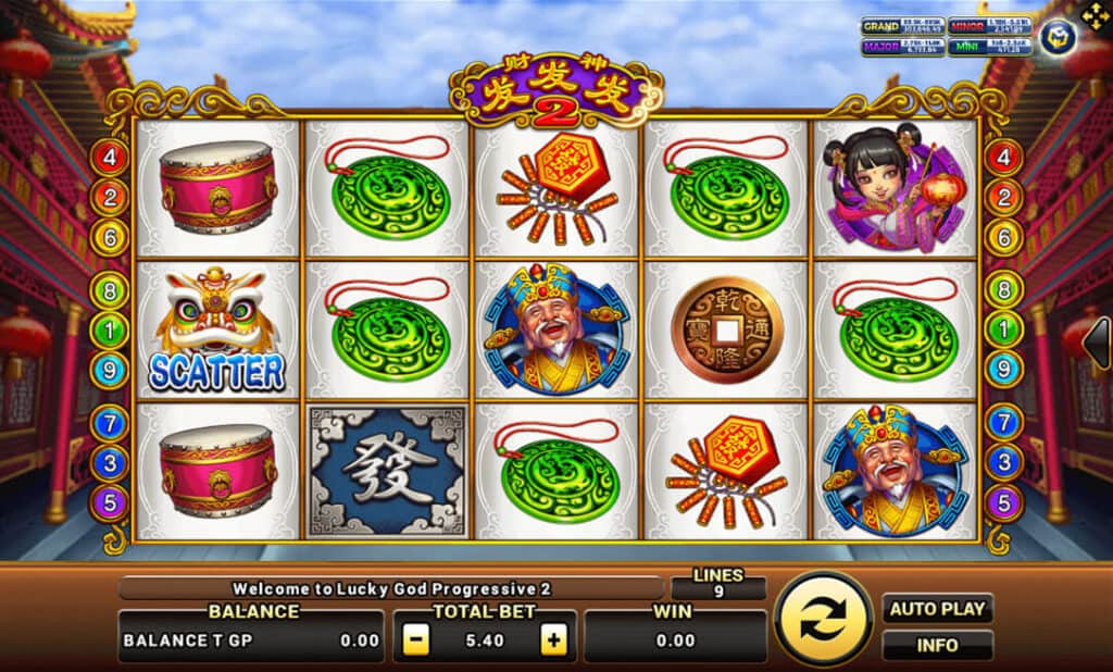 Lucky God Progressive 2 Joker123 โจ๊กเกอร์เกมส์