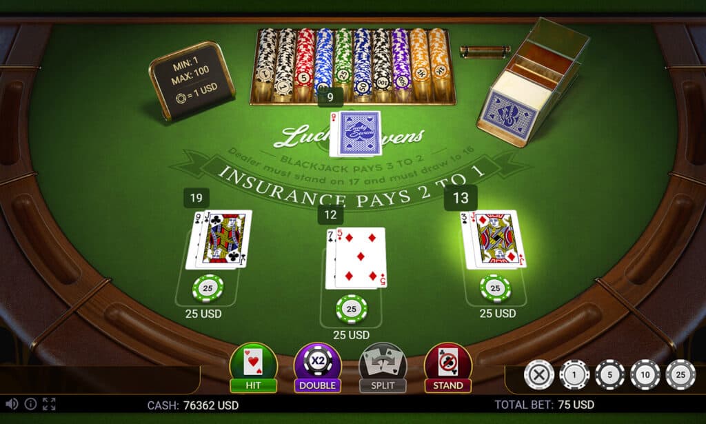 BLACKJACK: LUCKY SEVENS เกมส์สล็อตโจ๊กเกอร์