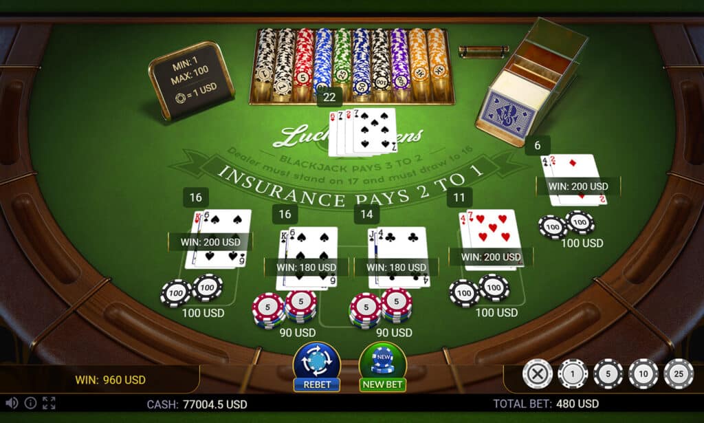 BLACKJACK: LUCKY SEVENS โจ๊กเกอร์เกมส์