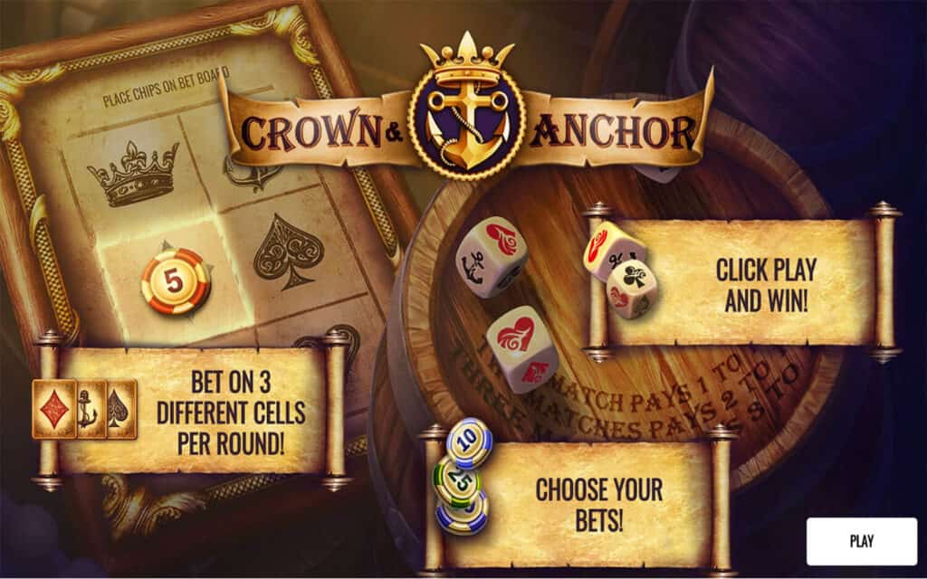 CROWN & ANCHOR สล็อตโจ๊กเกอร์ 168