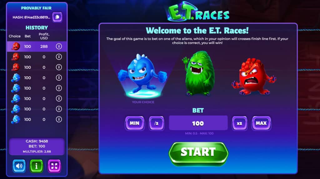 E.T. RACES slotxo auto