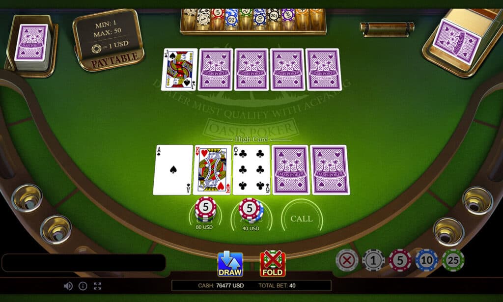 OASIS POKER CLASSIC สล็อตโจ๊กเกอร์