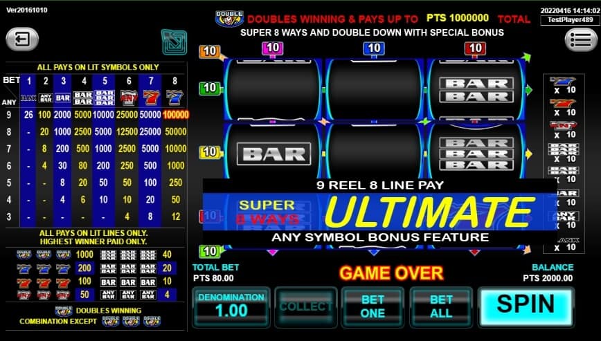 SUPER 8 WAY ULTIMATE Joker Gaming