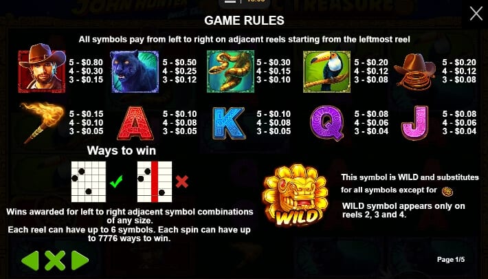 John Hunter And The Aztec Treasure เกมสล็อต เว็บตรง จากค่าย Pragmatic Play joker123th