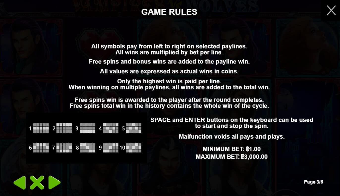 Vampires Vs Wolves เกมสล็อต เว็บตรง จากค่าย Pragmatic Play joker123th