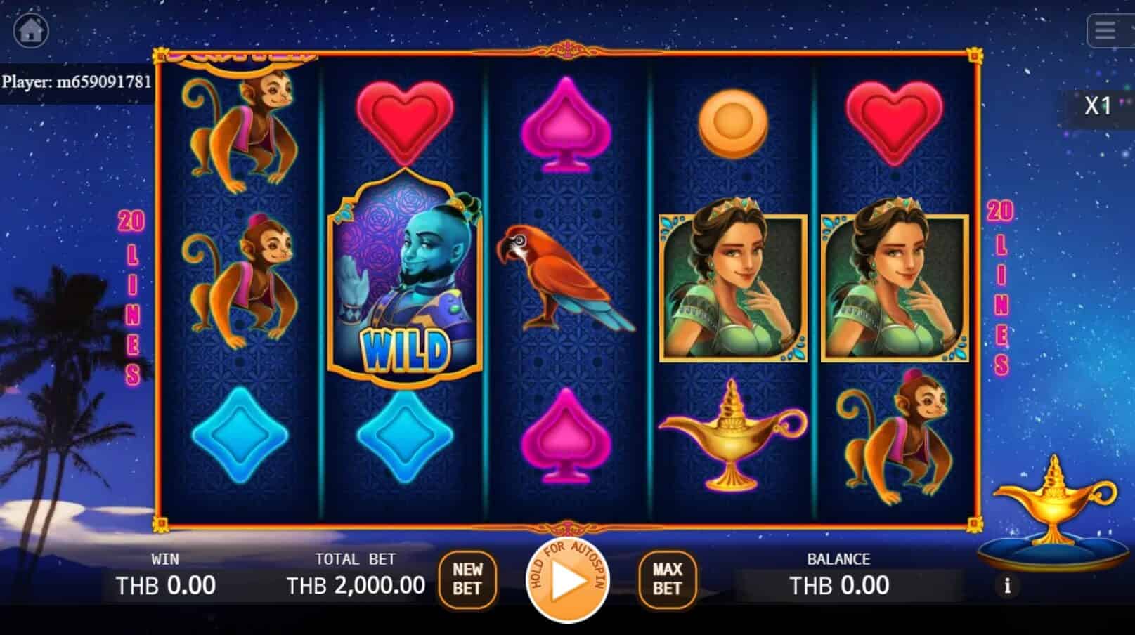 Aladdin สล็อต เว็บตรง ไม่ผ่ายเอเย่นต์ ค่าย KA Gaming สล็อต 1234 joker
