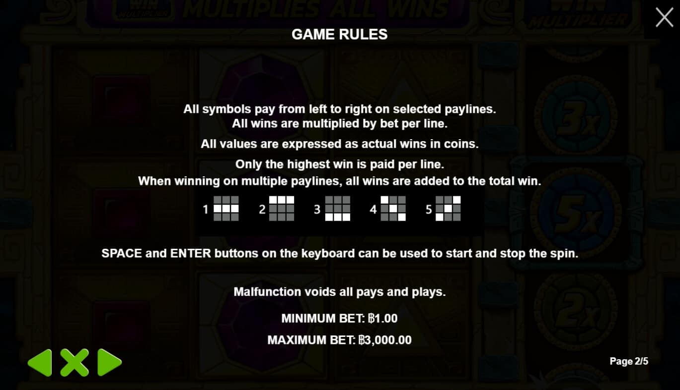 Aztec Gems เกมสล็อต เว็บตรง จากค่าย Pragmatic Play joker888