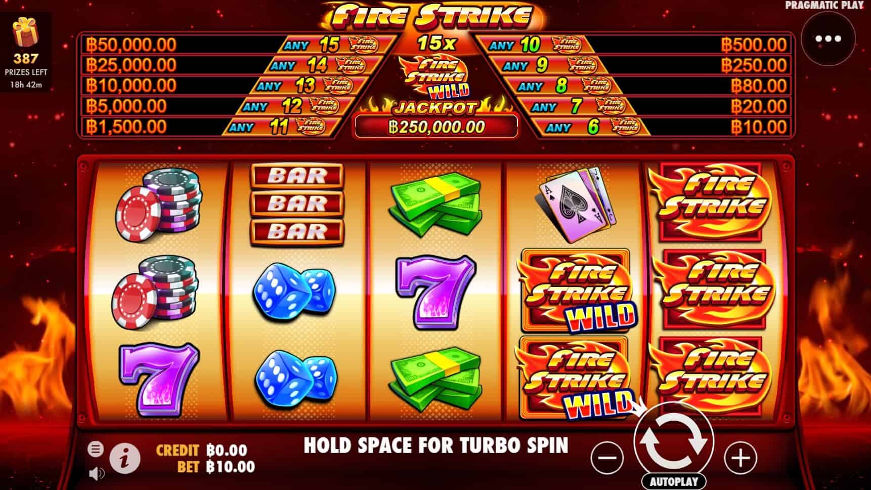 Fire Strike เกมสล็อต เว็บตรง จากค่าย Pragmatic Play joker gaming