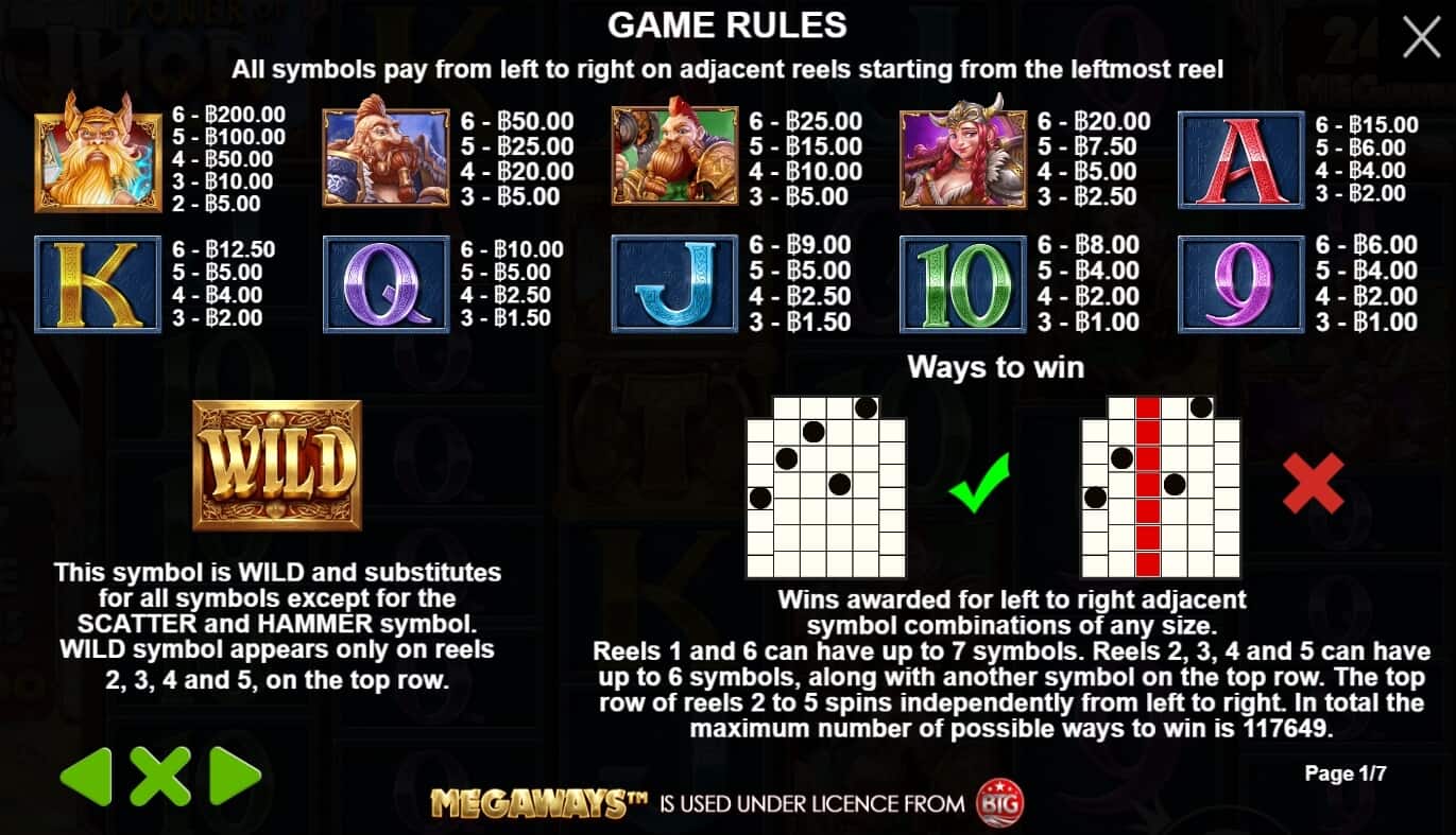 Power Of Thor Megaways เกมสล็อต เว็บตรง จากค่าย Pragmatic Play โจ๊กเกอร์ 123