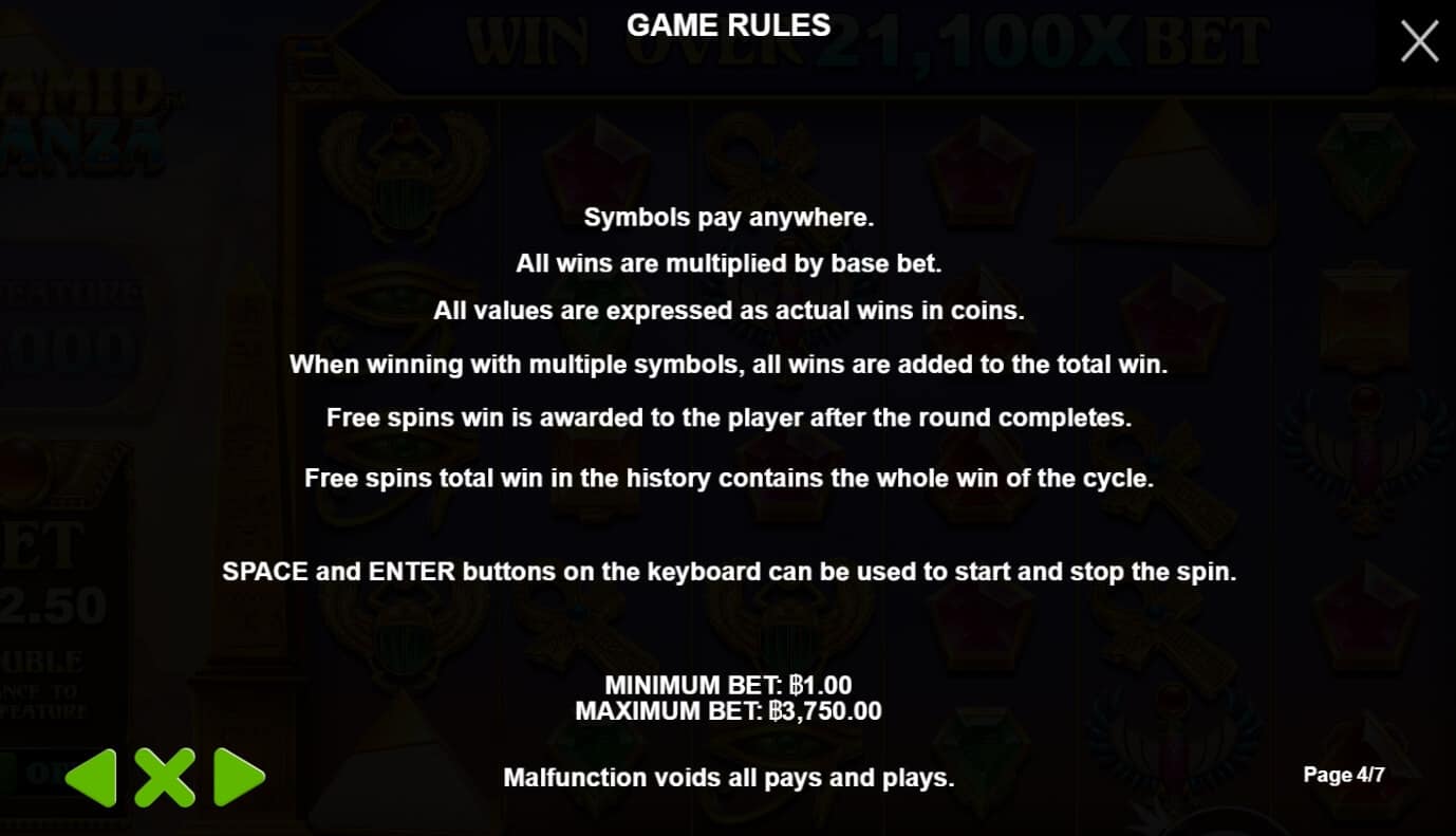 Pyramid Bonanza เกมสล็อต เว็บตรง จากค่าย Pragmatic Play สล็อต joker123