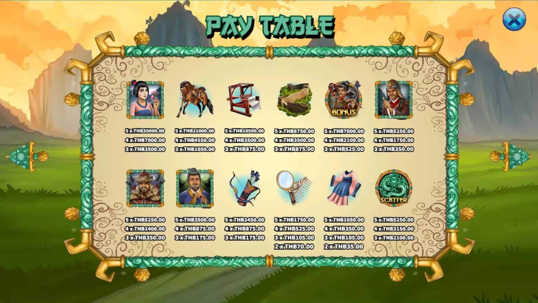Hua Mulan สล็อต เว็บตรง ไม่ผ่านเอเย่นต์ ค่าย KA Gaming สล็อต joker123