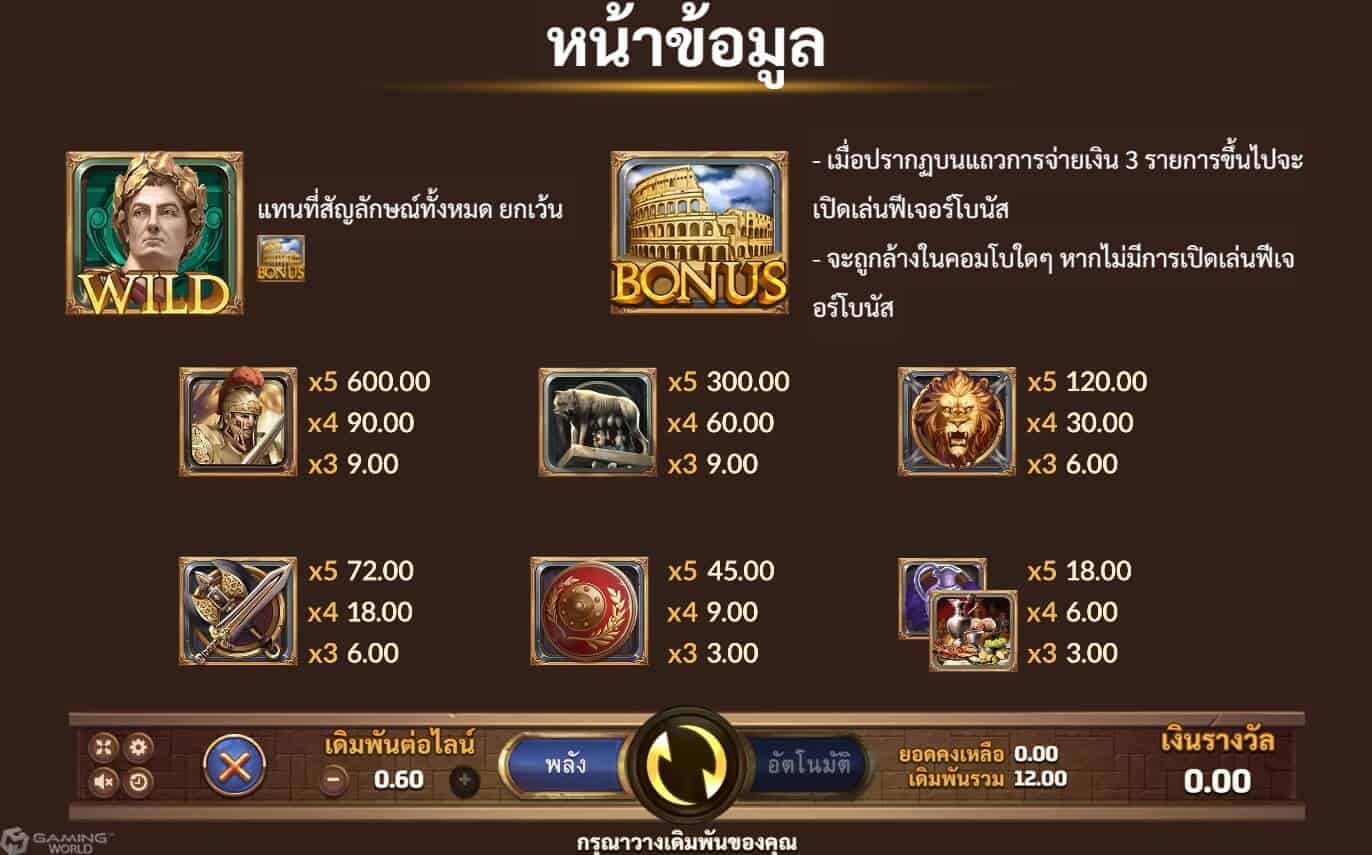 Roma Legacy สล็อตโจ๊กเกอร์ joker123 ฟรีเครดิต