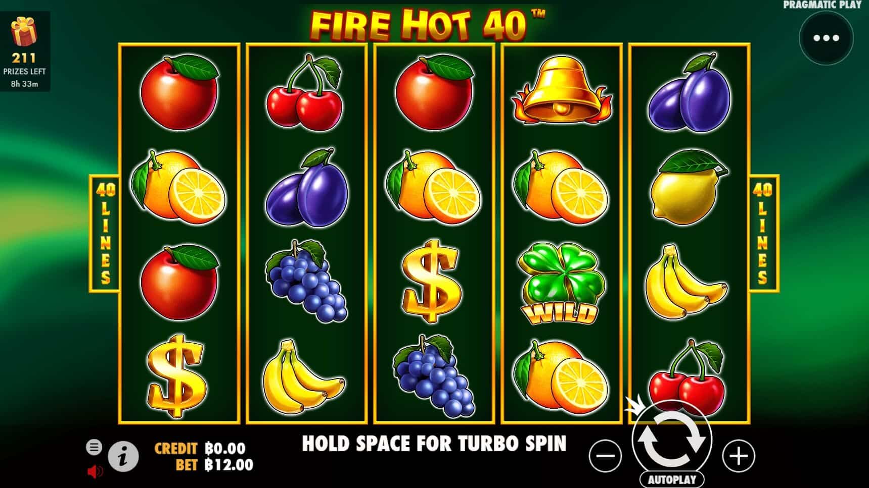 Fire Hot 40 Pragmatic Play สล็อตโจ๊กเกอร์