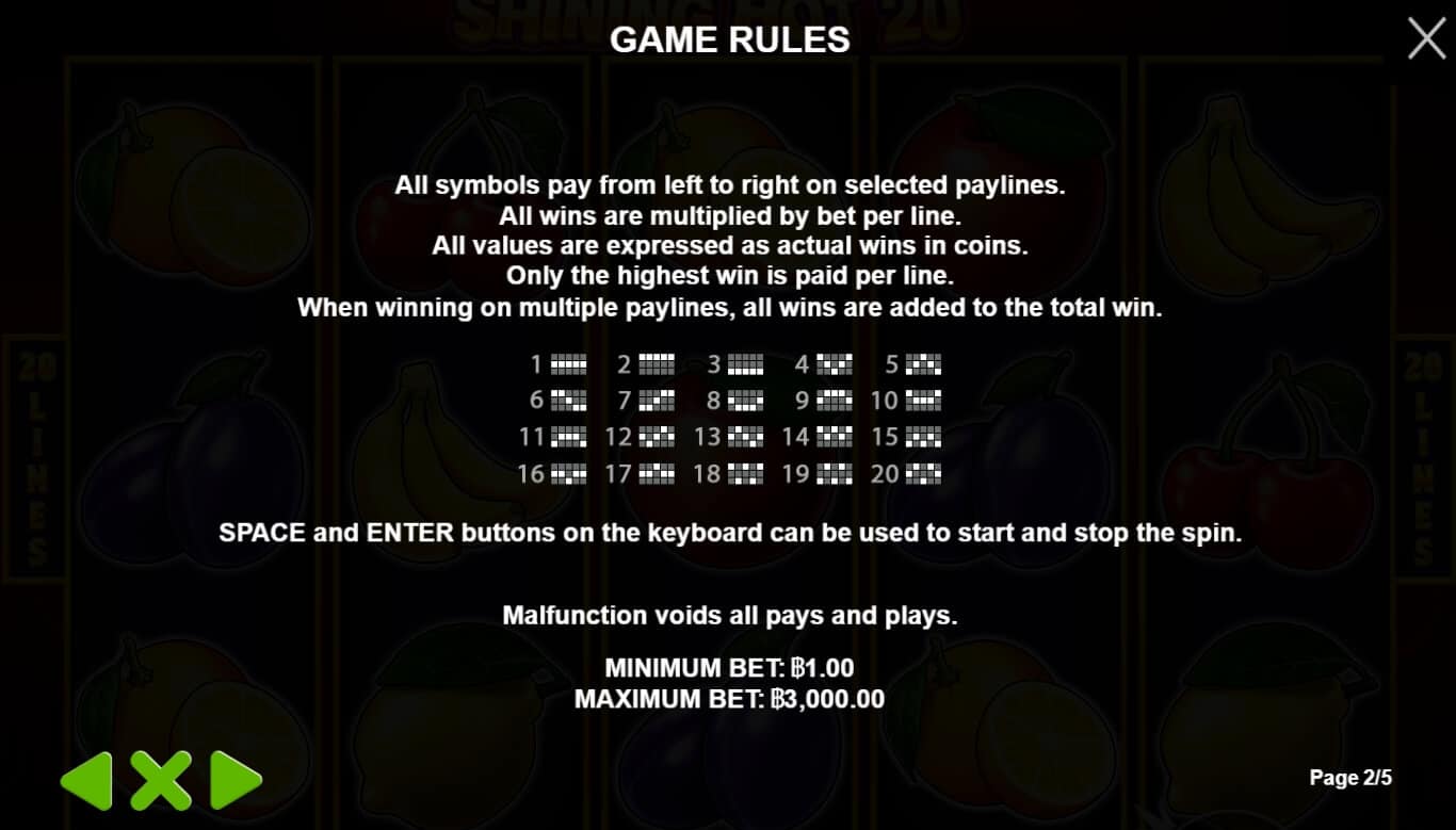 Shining Hot 20 Pragmatic Play joker gaming