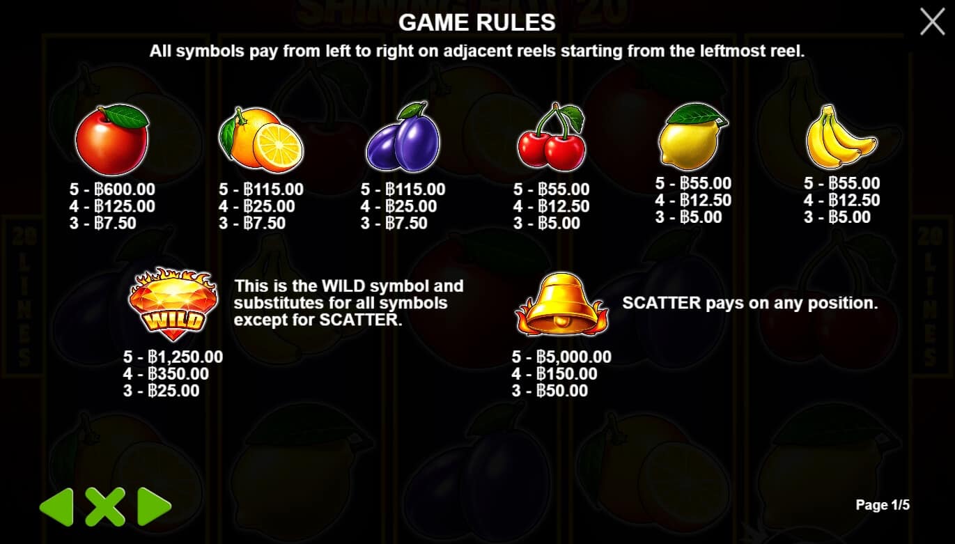 Shining Hot 20 Pragmatic Play joker slot