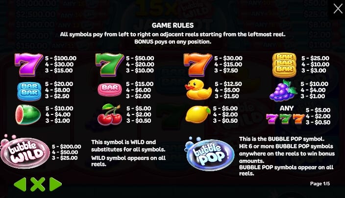 Bubble Pop Pragmatic Play joker slot