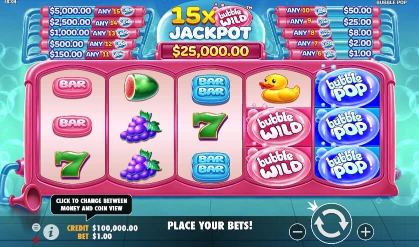 Bubble Pop Pragmatic Play สล็อตโจ๊กเกอร์