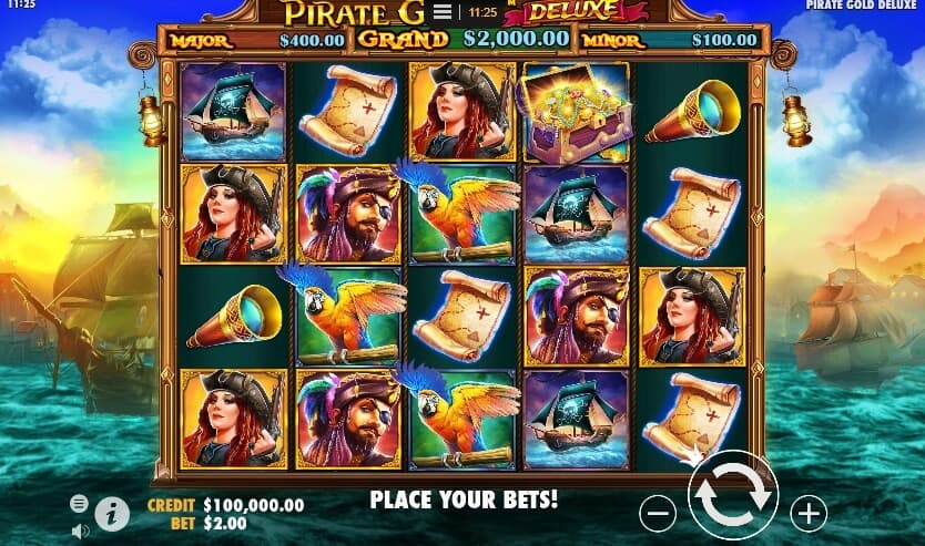 Pirate Gold Deluxe Pragmatic Play สล็อตโจ๊กเกอร์