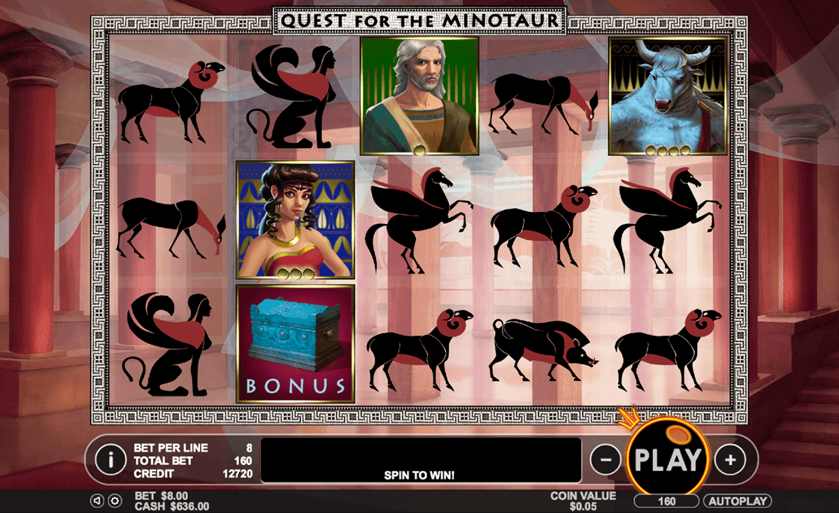 Quest for the Minotaur Pragmatic Play สล็อตโจ๊กเกอร์