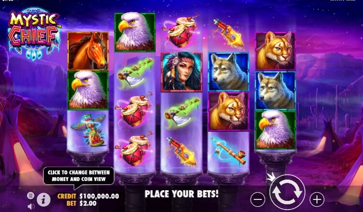 Mystic Chief Pragmatic Play สล็อตโจ๊กเกอร์