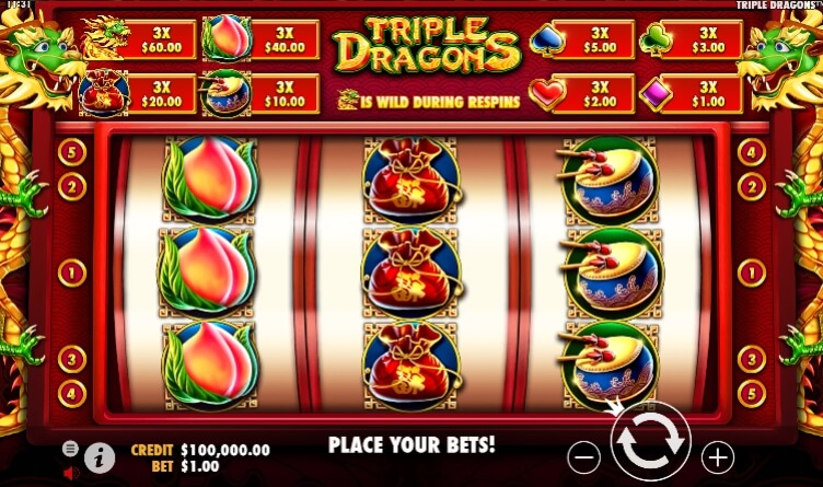 Triple Dragons Pragmatic Play สล็อตโจ๊กเกอร์