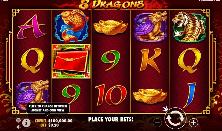 8 Dragons Pragmatic Play สล็อตโจ๊กเกอร์