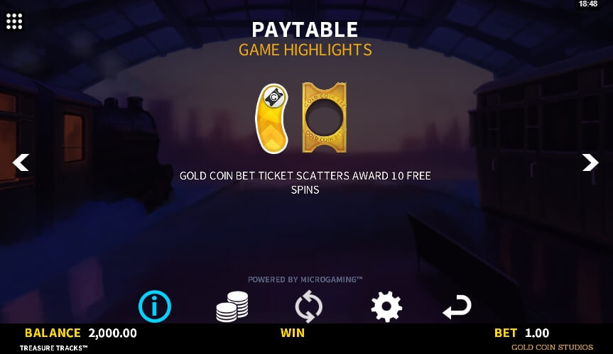 Treasure Tracks MICROGAMING joker gaming