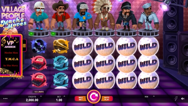 Village People Macho Moves MICROGAMING joker slot