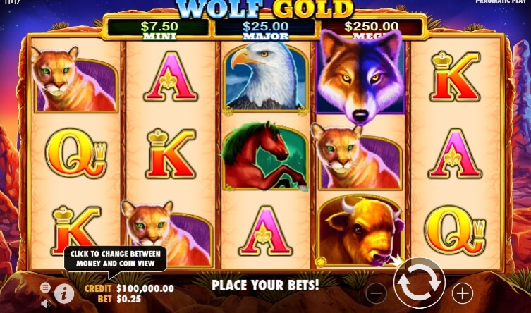Wolf Gold Pragmatic Play สล็อตโจ๊กเกอร์