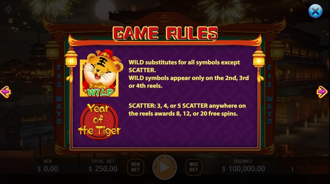 Year of the Tiger KAGaming joker gaming