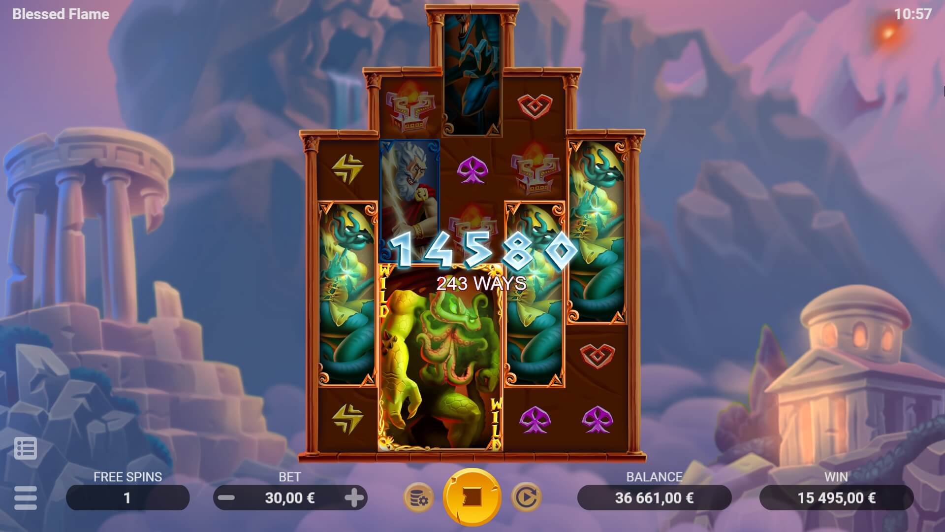 BLESSED FLAME Evoplay ทางเข้า slotxo joker123