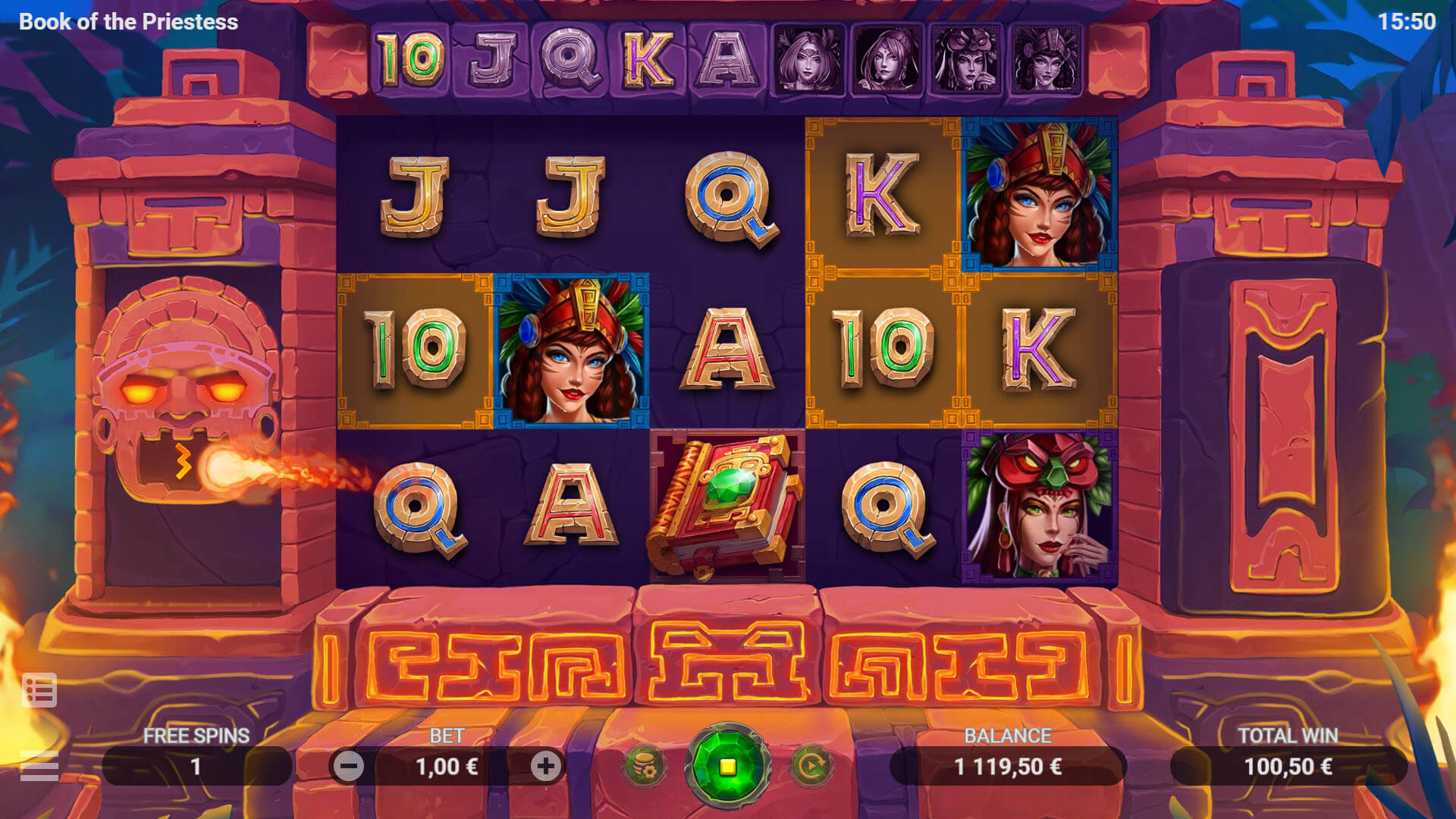 BOOK OF THE PRIESTESS Evoplay สล็อต joker