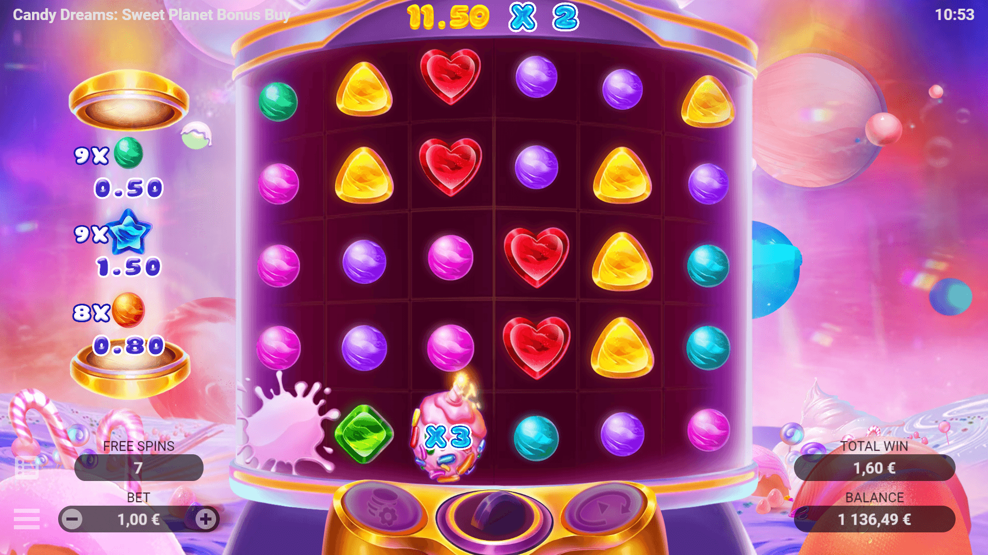 CANDY DREAMS SWEET PLANET BONUS BUY Evoplay joker123th