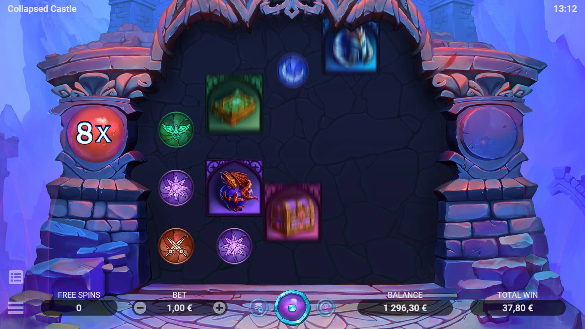 COLLAPSED CASTLE Evoplay joker สล็อต 888