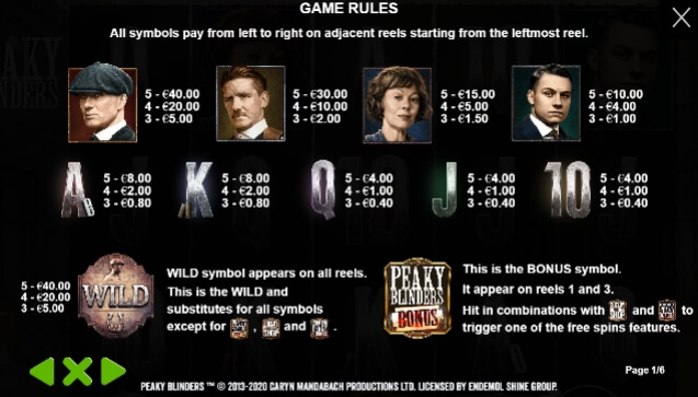 Peaky Blinders Pragmatic Play joker slot