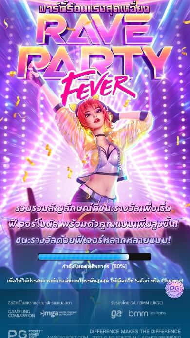 Rave Party Fever PG SLOT สล็อตโจ๊กเกอร์
