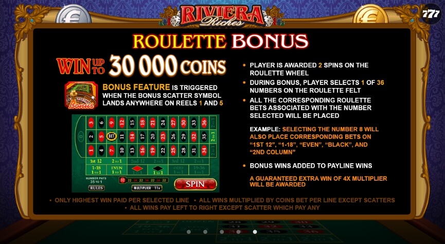 Riviera Riches MICROGAMING สล็อตโจ๊กเกอร์ 168