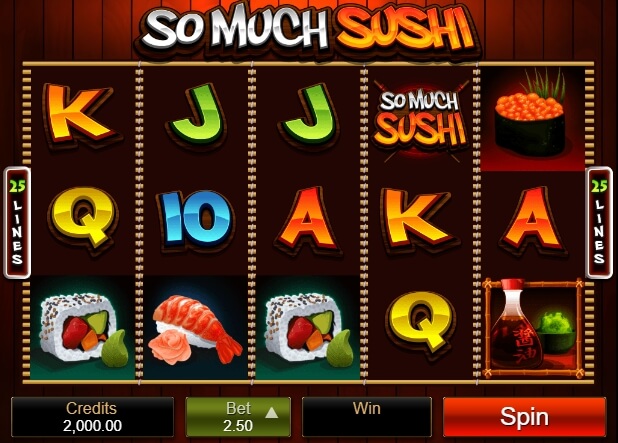 So Much Sushi MICROGAMING joker slot