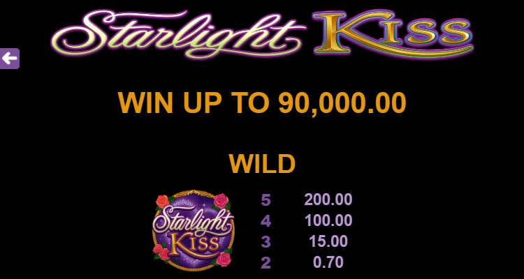 Starlight Kiss MICROGAMING joker gaming