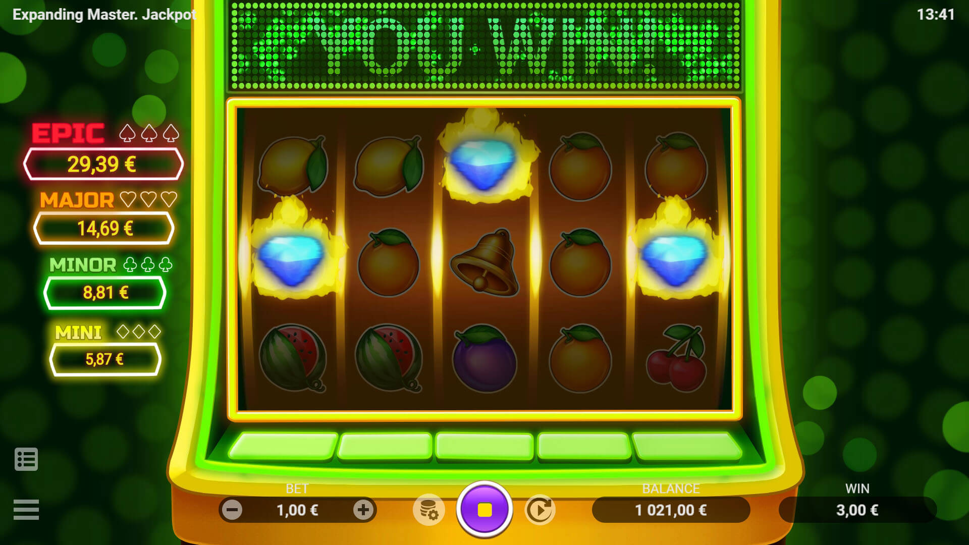 EXPANDING MASTER JACKPOT Evoplay joker gaming