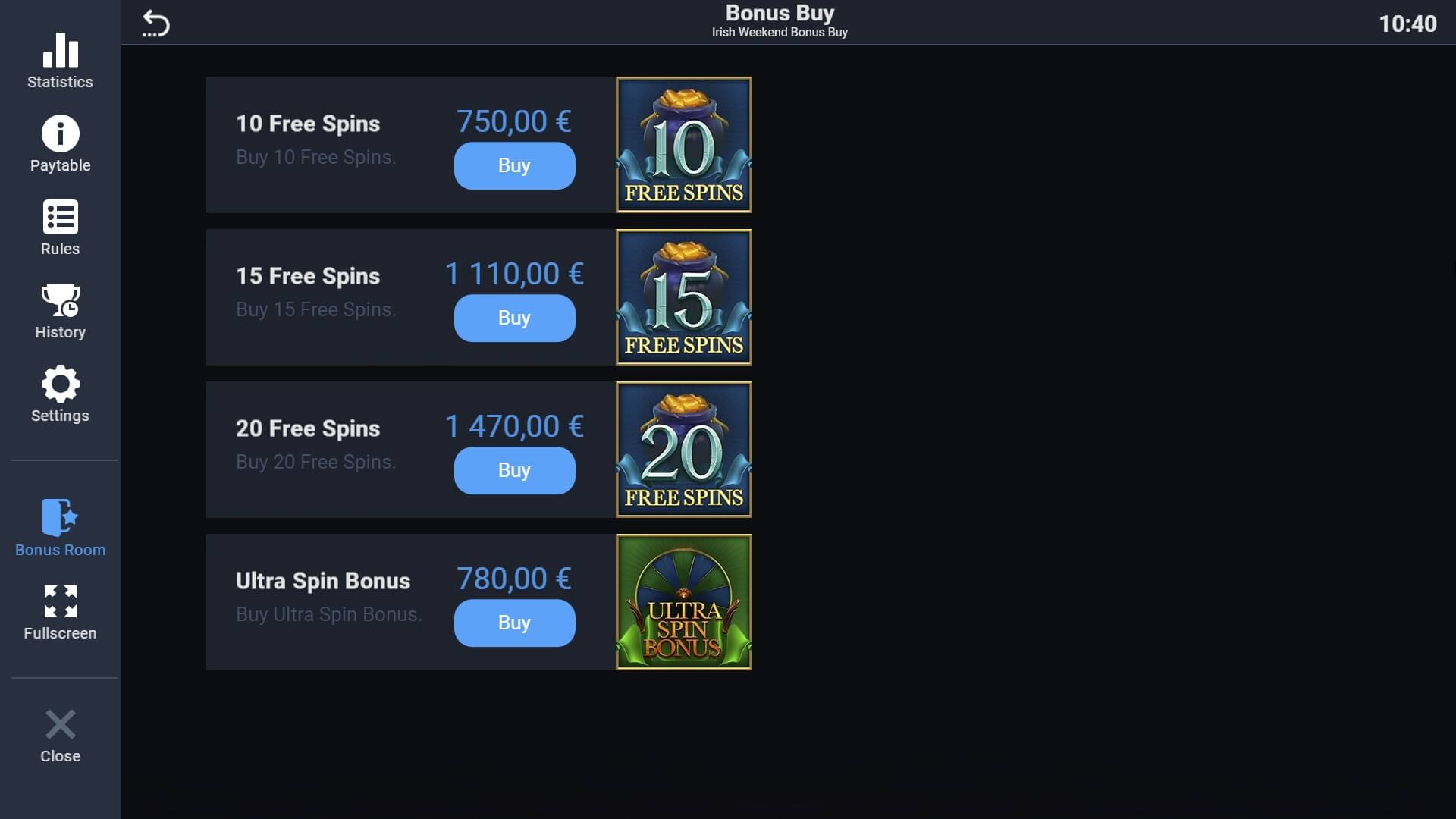 IRISH WEEKEND BONUS BUY Evoplay joker888