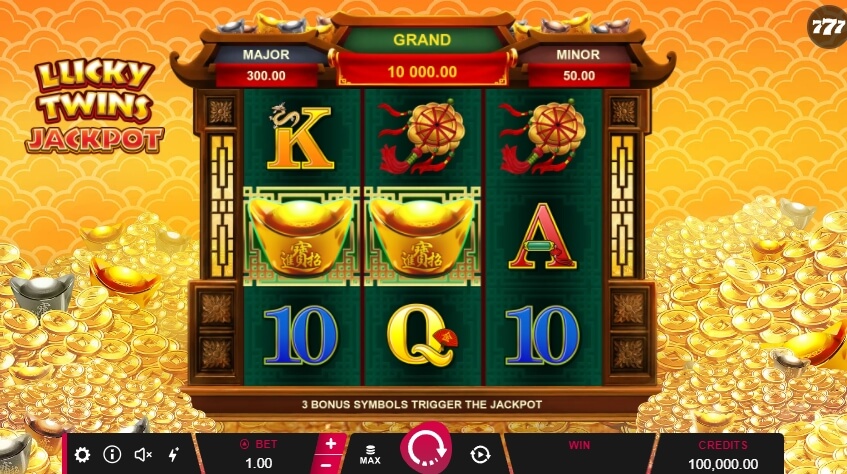 Lucky Twins Jackpot MICROGAMING สล็อตโจ๊กเกอร์