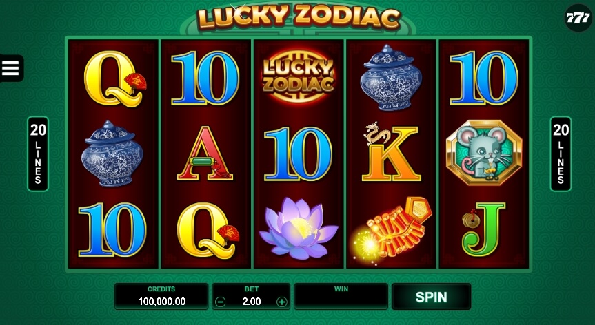 Lucky Zodiac MICROGAMING สล็อตโจ๊กเกอร์