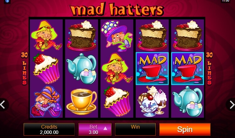 Mad Hatters MICROGAMING สล็อตโจ๊กเกอร์