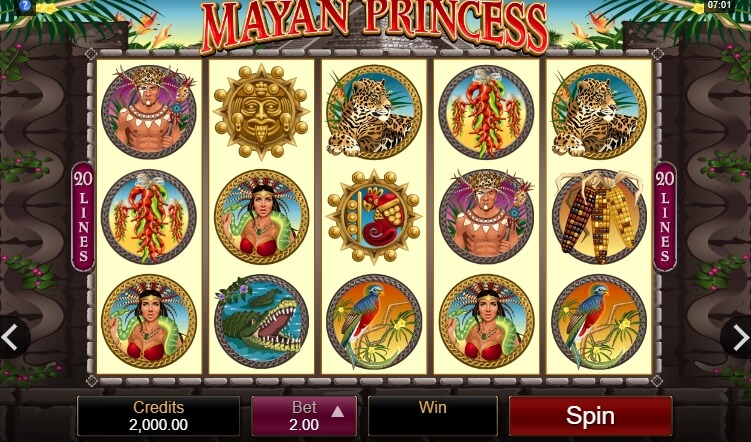 Mayan Princess MICROGAMING สล็อตโจ๊กเกอร์