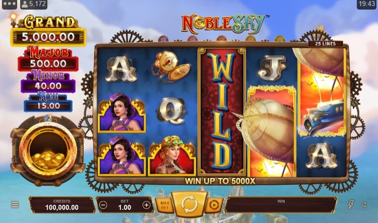 Noble Sky MICROGAMING สล็อตโจ๊กเกอร์
