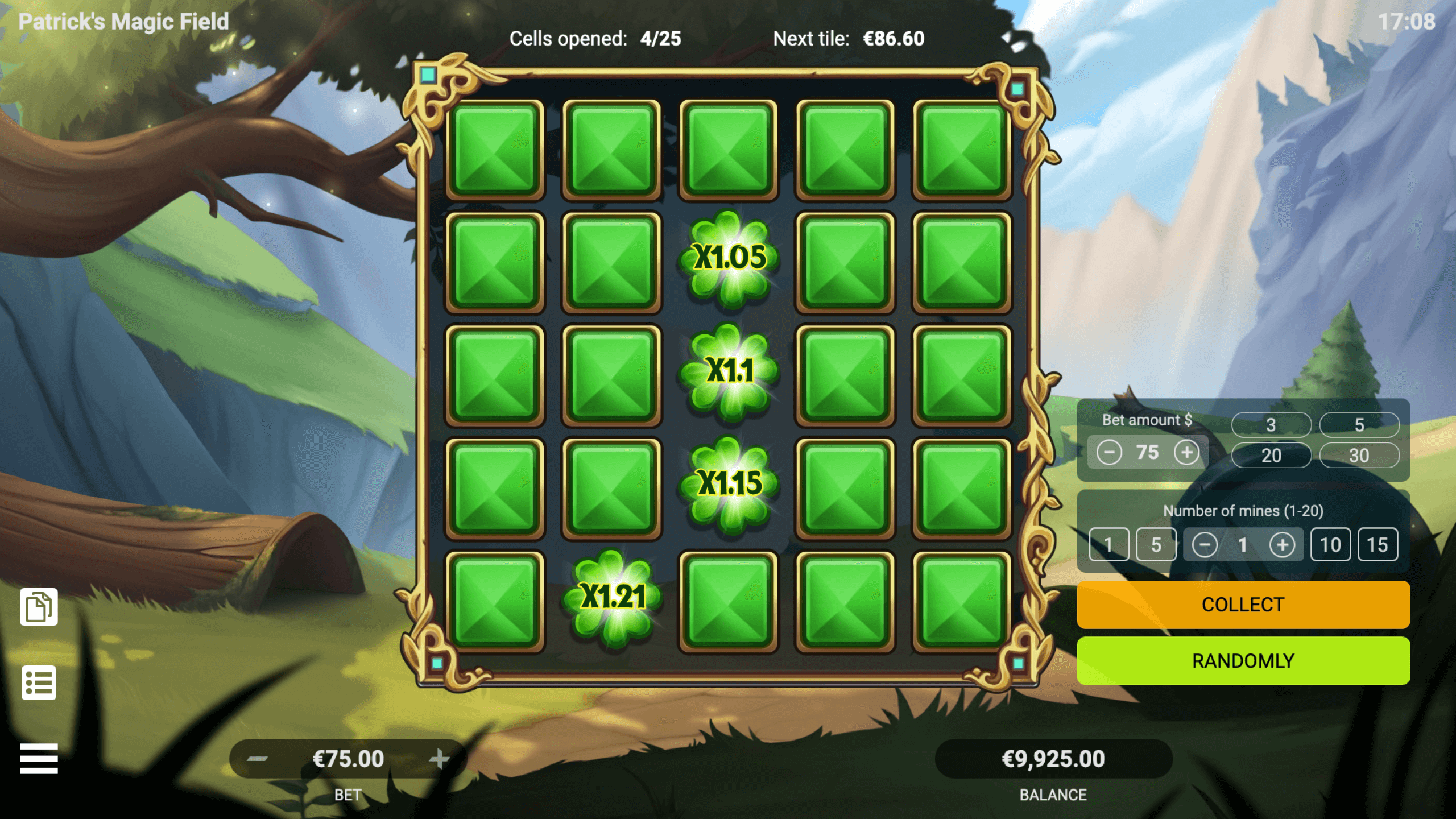 PATRICK’S MAGIC FIELD Evoplay โจ๊กเกอร์ 888