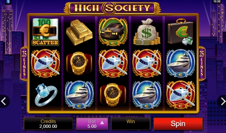 High Society MICROGAMING joker slot
