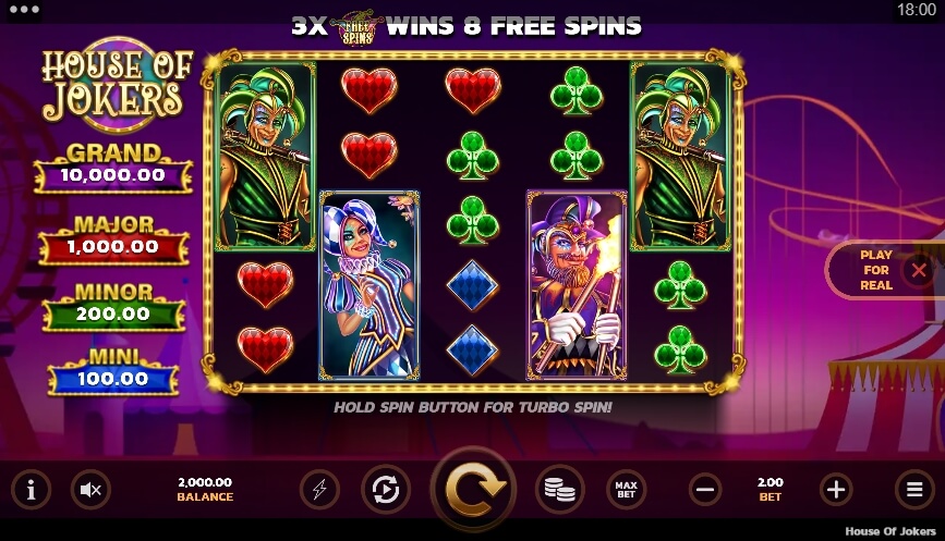 House of Jokers MICROGAMING joker slot