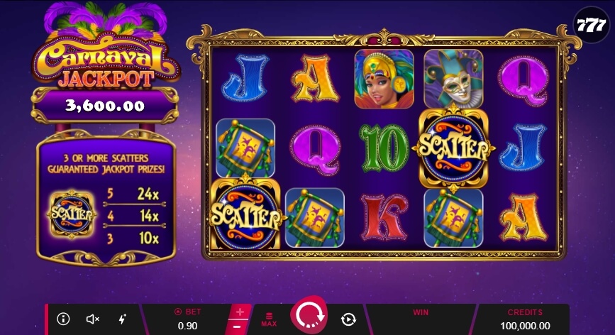 Carnaval Jackpot MICROGAMING joker slot